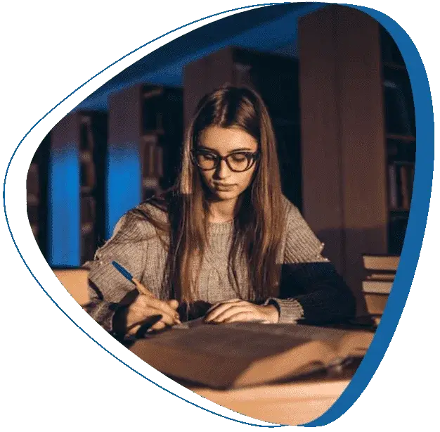 Person working on book editing